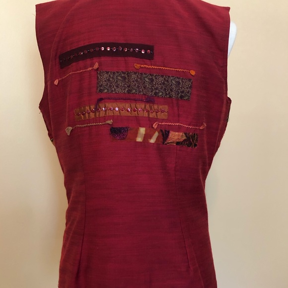 Closet blowout Patchwork vest. - Picture 2 of 3